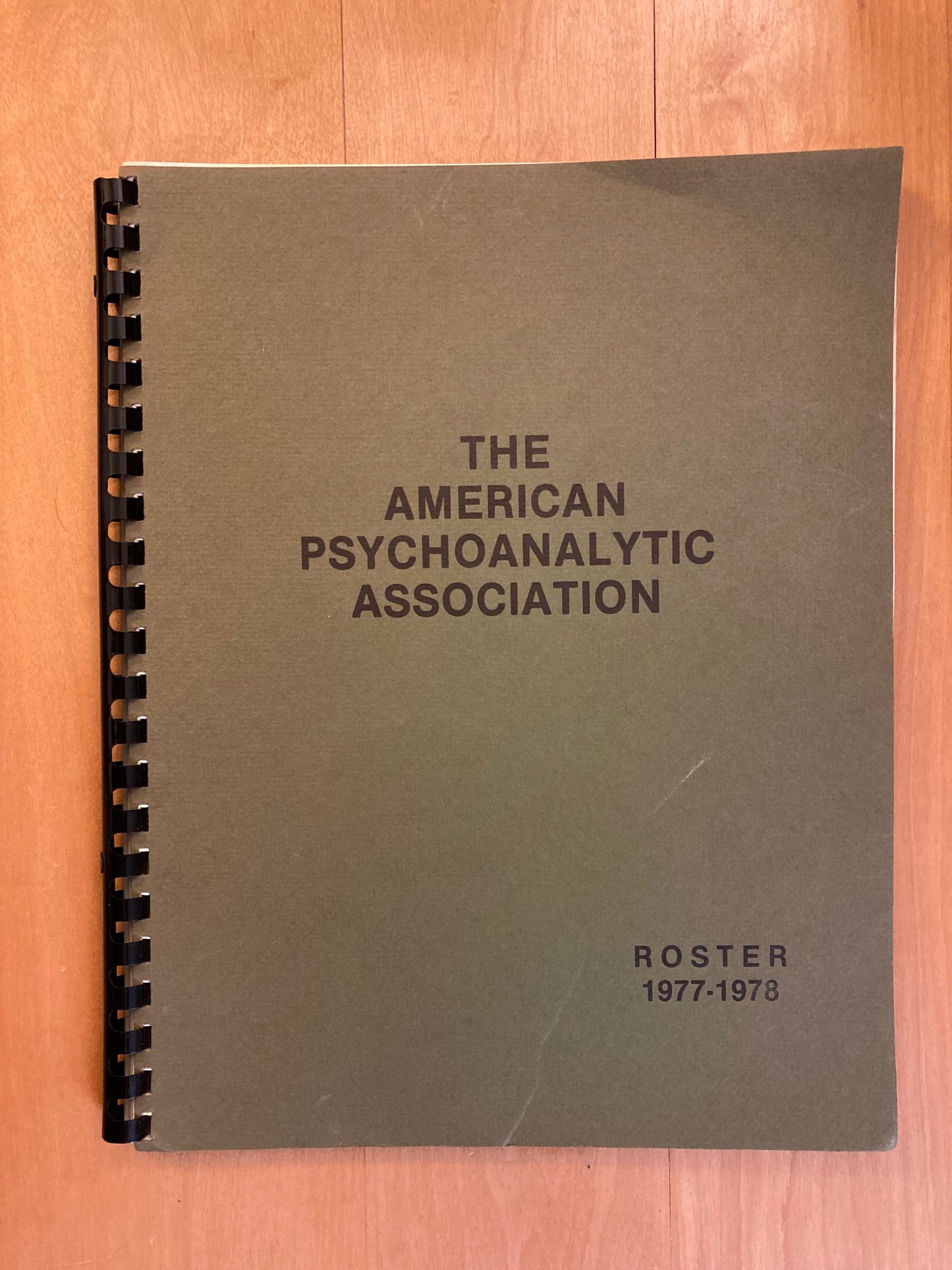 American Psychoanalytic Association Roster