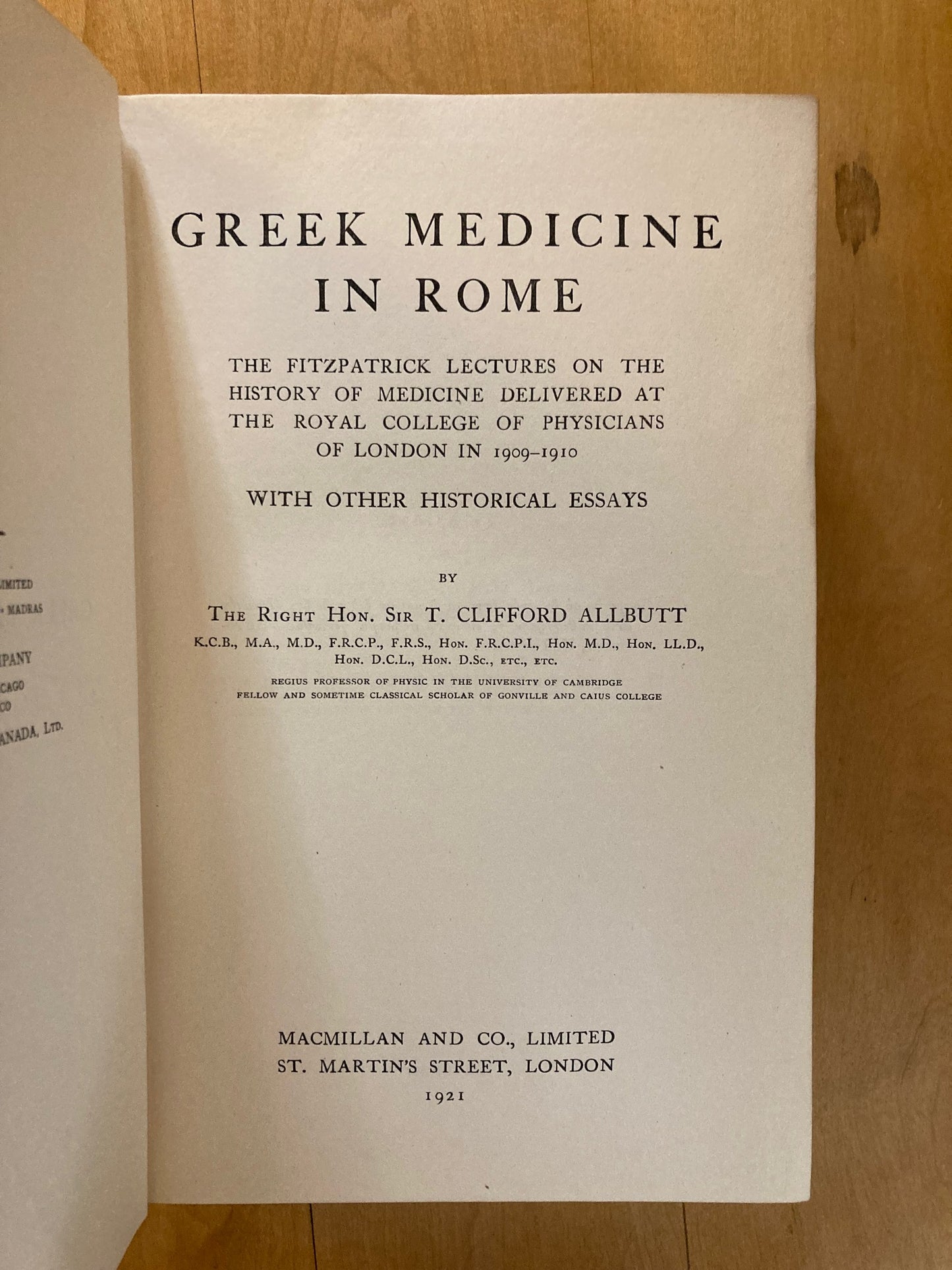 Greek Medicine in Rome (First Edition)