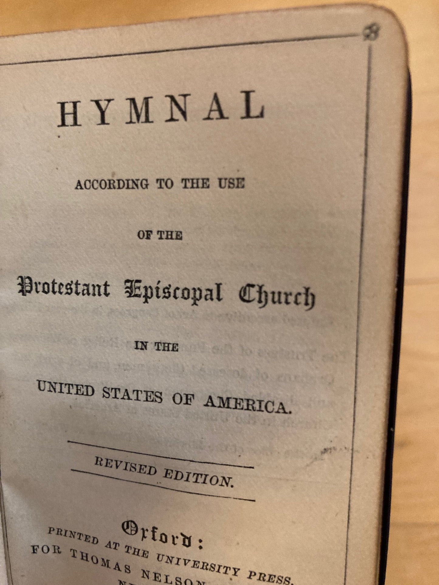 1879 Oxford Hymnal and Prayer Book set